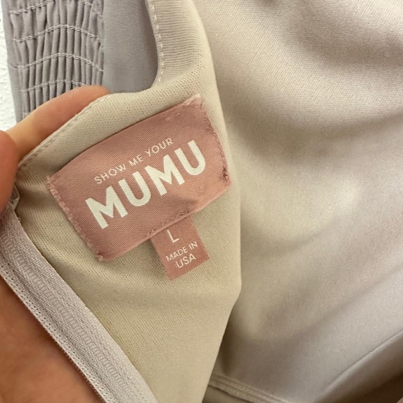 Show Me Your Mumu Shannon One Shoulder Dress Size L - Picture 9 of 16